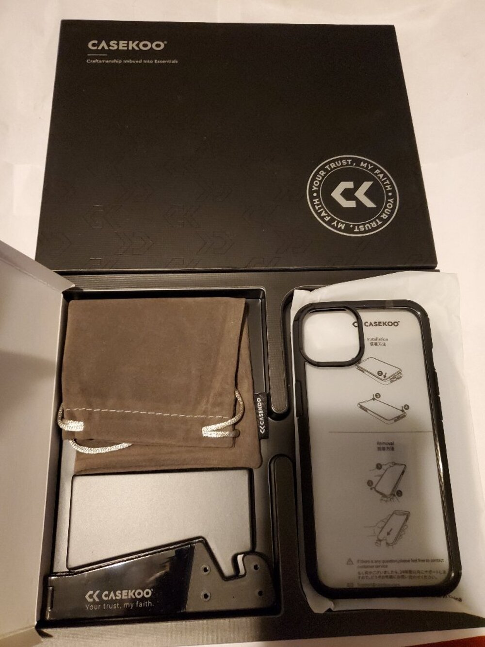 NEW CASEKOO LC SERIES IPHONE BLACK CELLPHONE CASE COVER